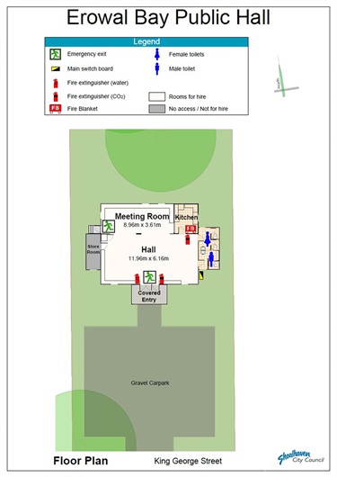 Erowal Bay Public Hall - Floor Plan