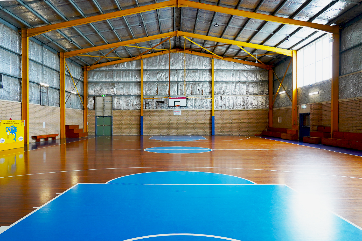 basketball court view