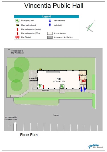 Vincentia Public Hall - Floor Plan