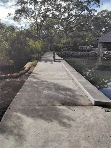 New footbridge and path