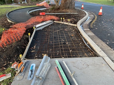 Concrete Connection to Boardwalk North Side