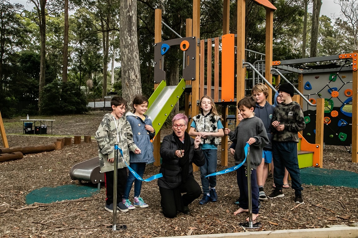 Mayor Amanda Findley Opening Elsie Young Playground