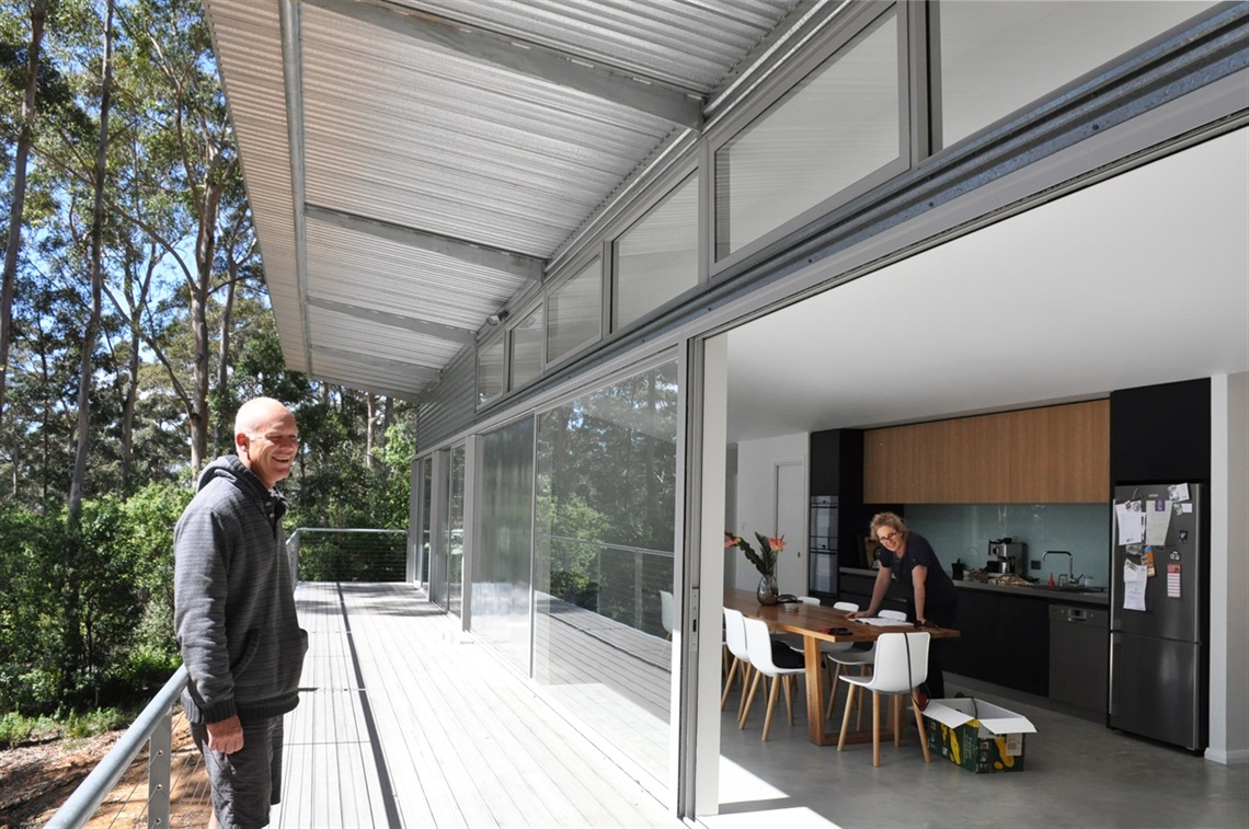 FORTIS house architects Ian Weir and Kylie Feher