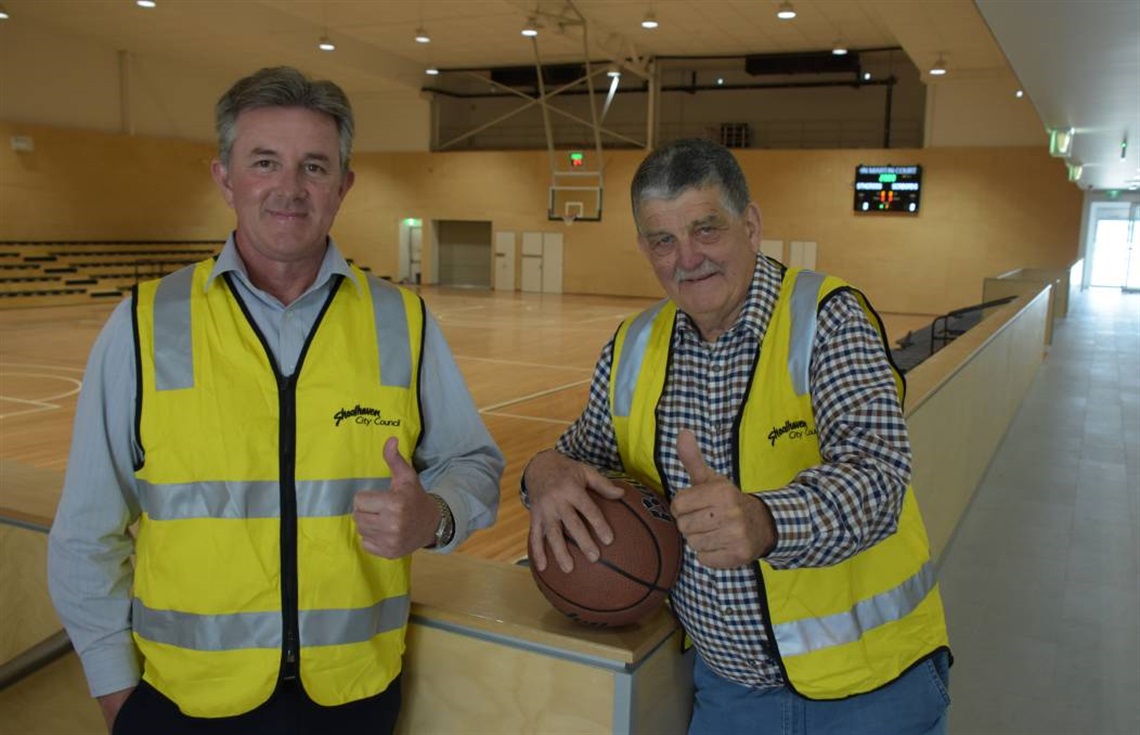 Image of Council Project Manager Gary George and John Martin