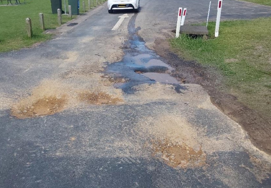 Seaside Parade Dolphin Point Carpark pavement repair Shoalhaven