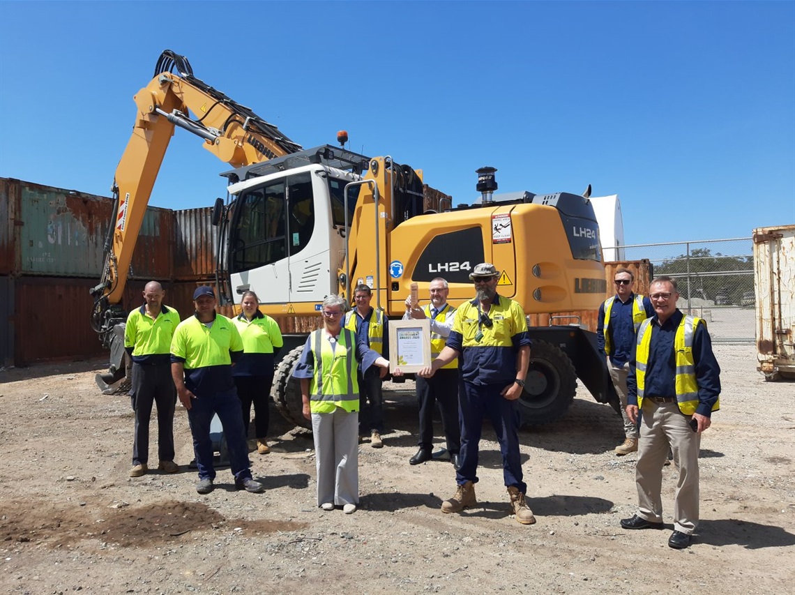 Image of Council staff at waste depot