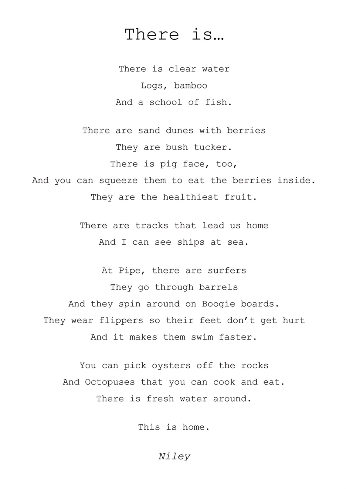 Creative Writing and Poetry
