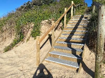 Collier Dr Cudmirrah - Completed - Beach access stairs - RCope - 6Feb24.JPG