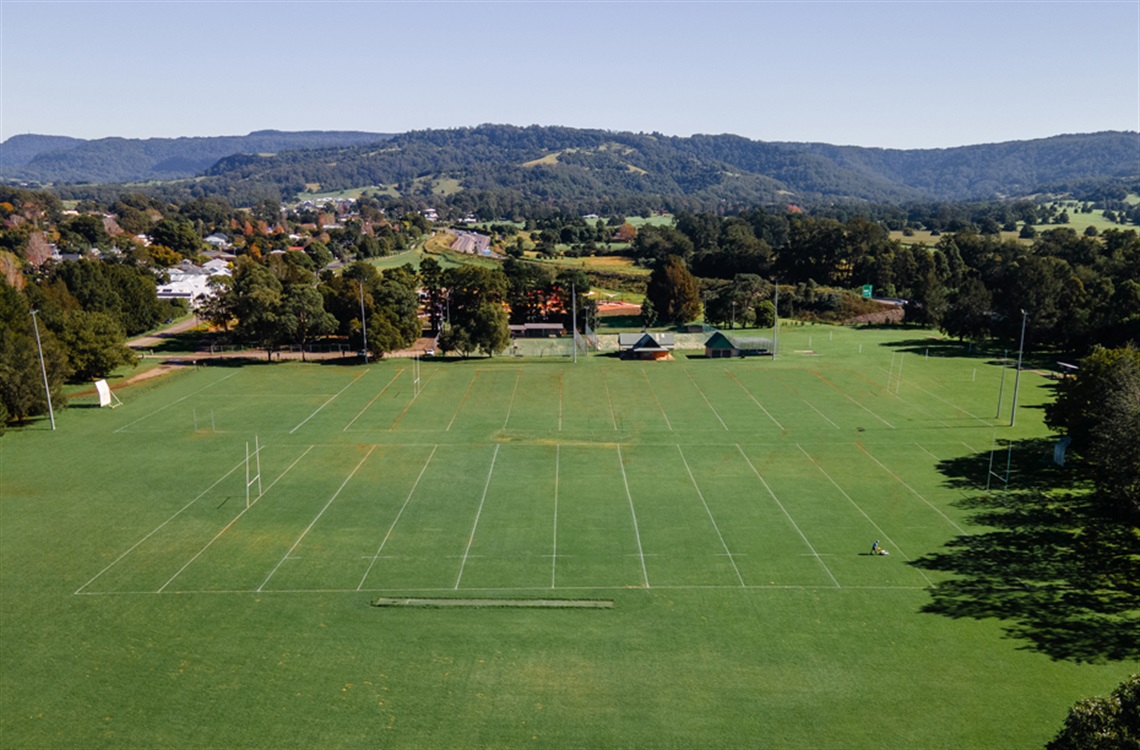 Aerial view of Berry Sporting Complex