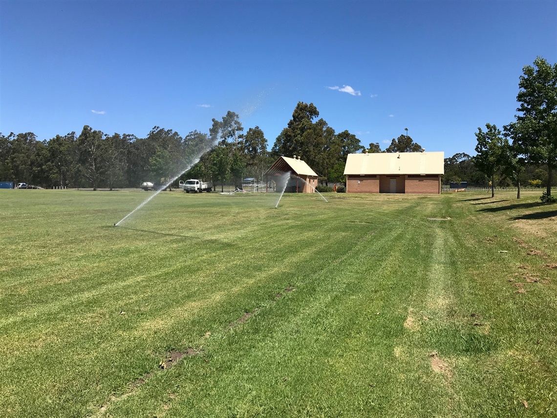 Irrigation at Bernie Regan Sporting Complex 