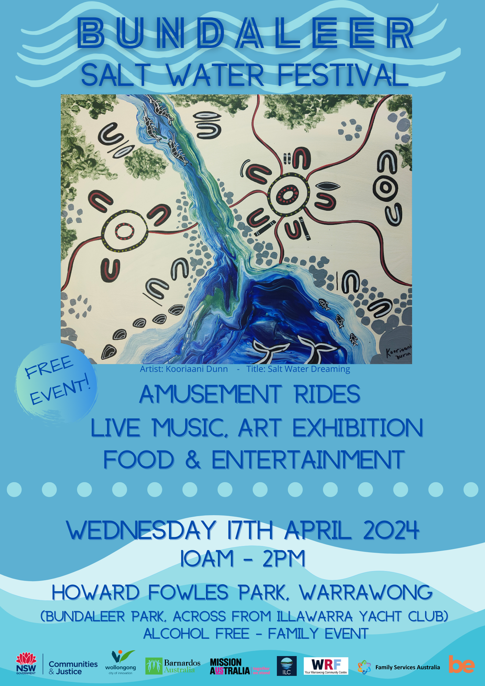 Salt water festival flyer