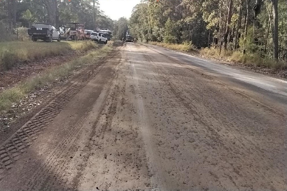 Jervis Bay Rd - pavement repairs in progress a - Recover - 24Oct24.jpg